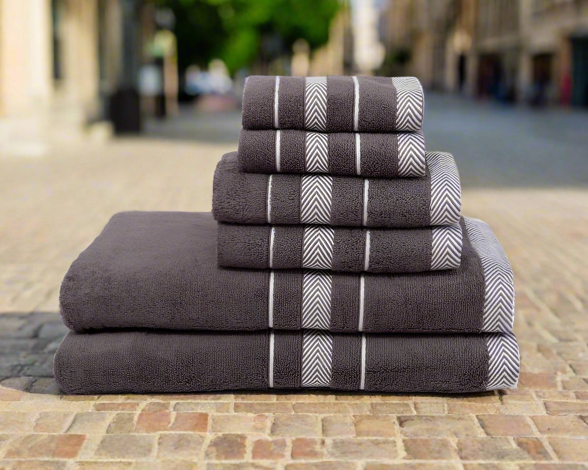 Luxury Bath Towels, Beautiful Color Dark Grey premium cotton